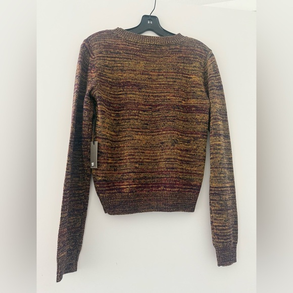 Lovers + Friends Lovers Text Pullover Knit Sweater Size Small - Picture 3 of 5